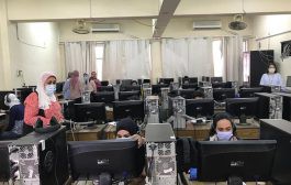 قام قسم اللغة الفرنسية تحت اشراف رئيسه أ.د. سلوي حسين بصفته مركز امتحانات معتمد من قبل غرفة الصناعة والتجارة بباريس